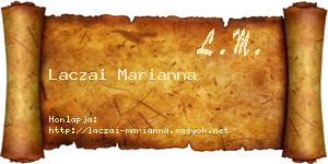 Laczai Marianna névjegykártya