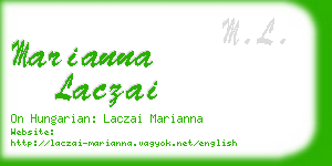 marianna laczai business card